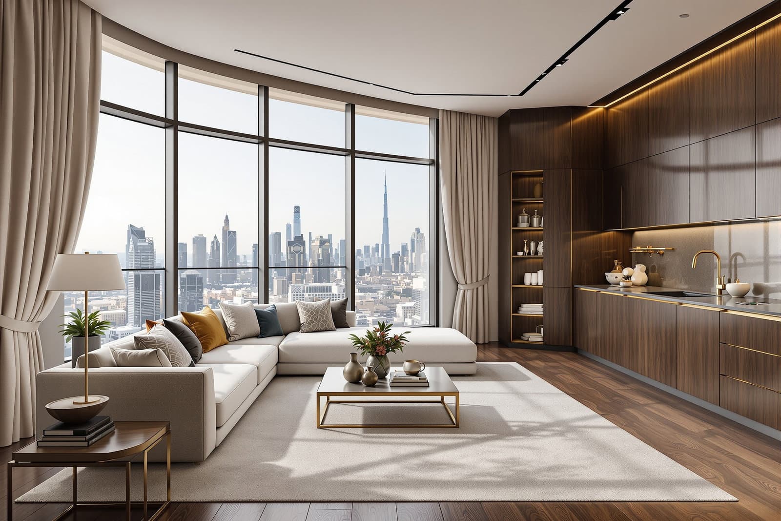 Corner Penthouse with Panoramic Views Over Downtown Dubai